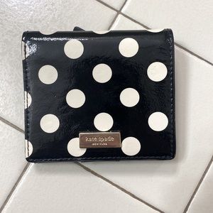 Kate spade polka dot wallet